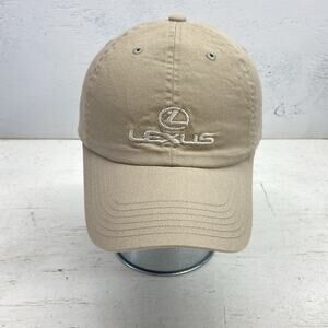 Lexus Beige Baseball Cap With Embroidered Logo Adult L/XL Hat